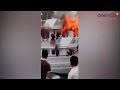 Viral video : Vietnam tourists jumping from the burning ship
