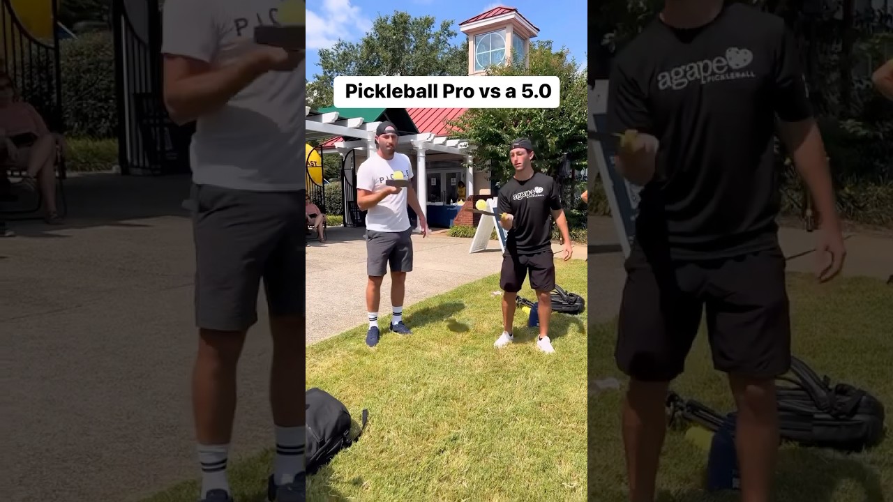 Pickleball Pro Vs 5.0 Player #pickleball