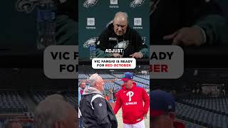 Is there a bigger Phillies fan than Eagles DC Vic Fangio❓