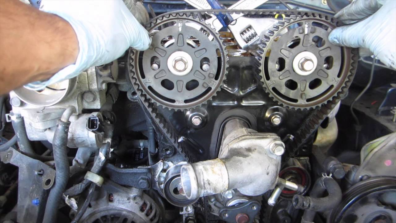 1999 Miata timing belt pt1 - YouTube diagram of 2006 toyota tacoma motor 