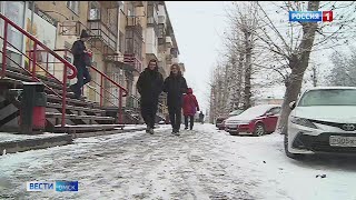 Вместе со снегопадом в Омск пришло и потепление