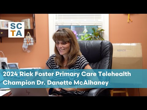 screenshot of youtube video titled Rick Foster Primary Care Telehealth Champion Dr. Danette McAlhaney