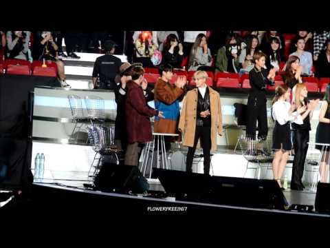 151202 SHINee reaction to Best Vocal Performance Award Male