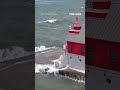 WATCH: Massive waves crash over Great Lakes lighthouse #shorts #foxnews #news #us #viral  - 00:26 min - News - Video