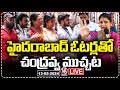 LIVE : Teenmaar Chandravva Interaction with Hyderabad Voters | Telangana Lok Sabha Polls 2024 | V6