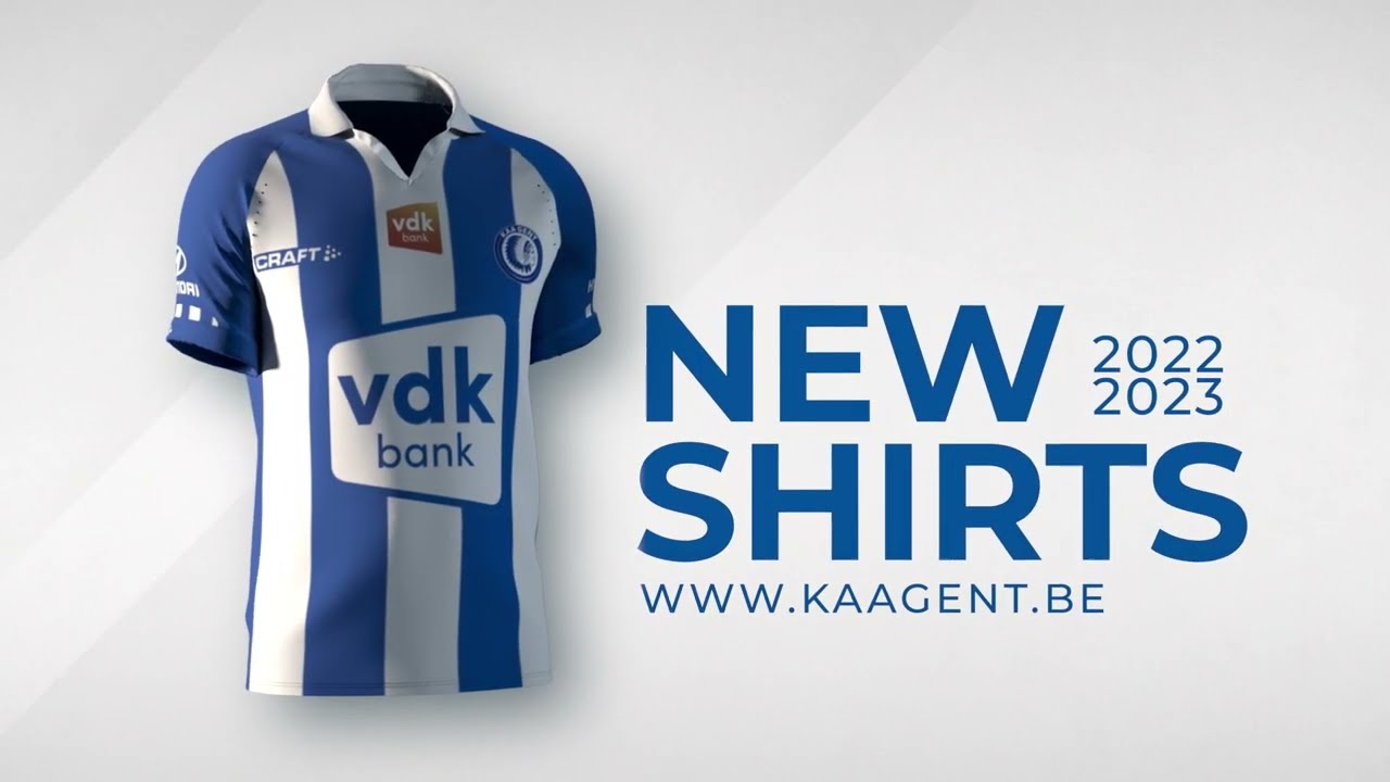 KAA Gent new shirts 2022-2023