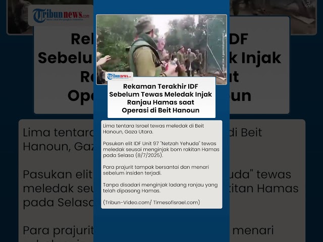 5 IDF Meledak Injak Ranjau yang Dipasang Hamas di Jalur Gaza, Pasukan Elit Israel Korban Bom
