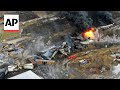 New video shows aftermath of Ohio train derailment in East Palestine