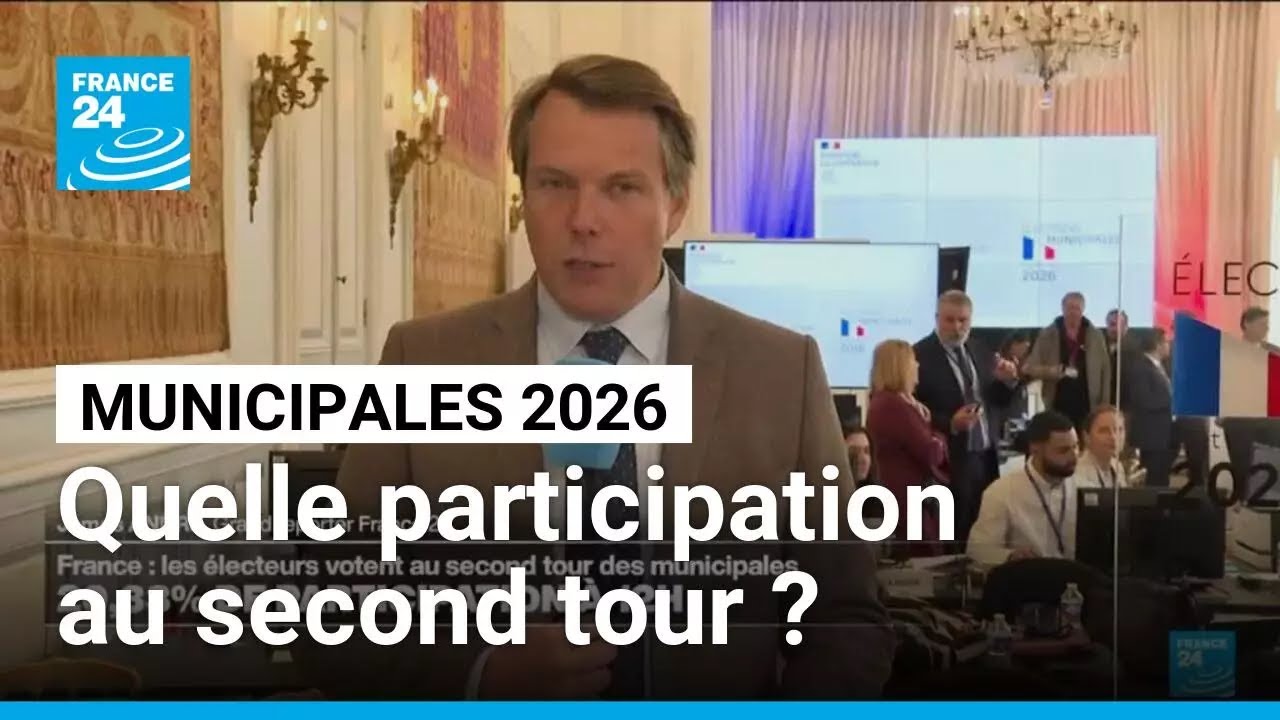 Second tour des municipales en France : 20,33% de participation à 12h • FRANCE 24