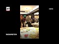 Protesters chant free DC, free Palestine as Trump arrives for dinner in DC - 01:04 min - News - Video