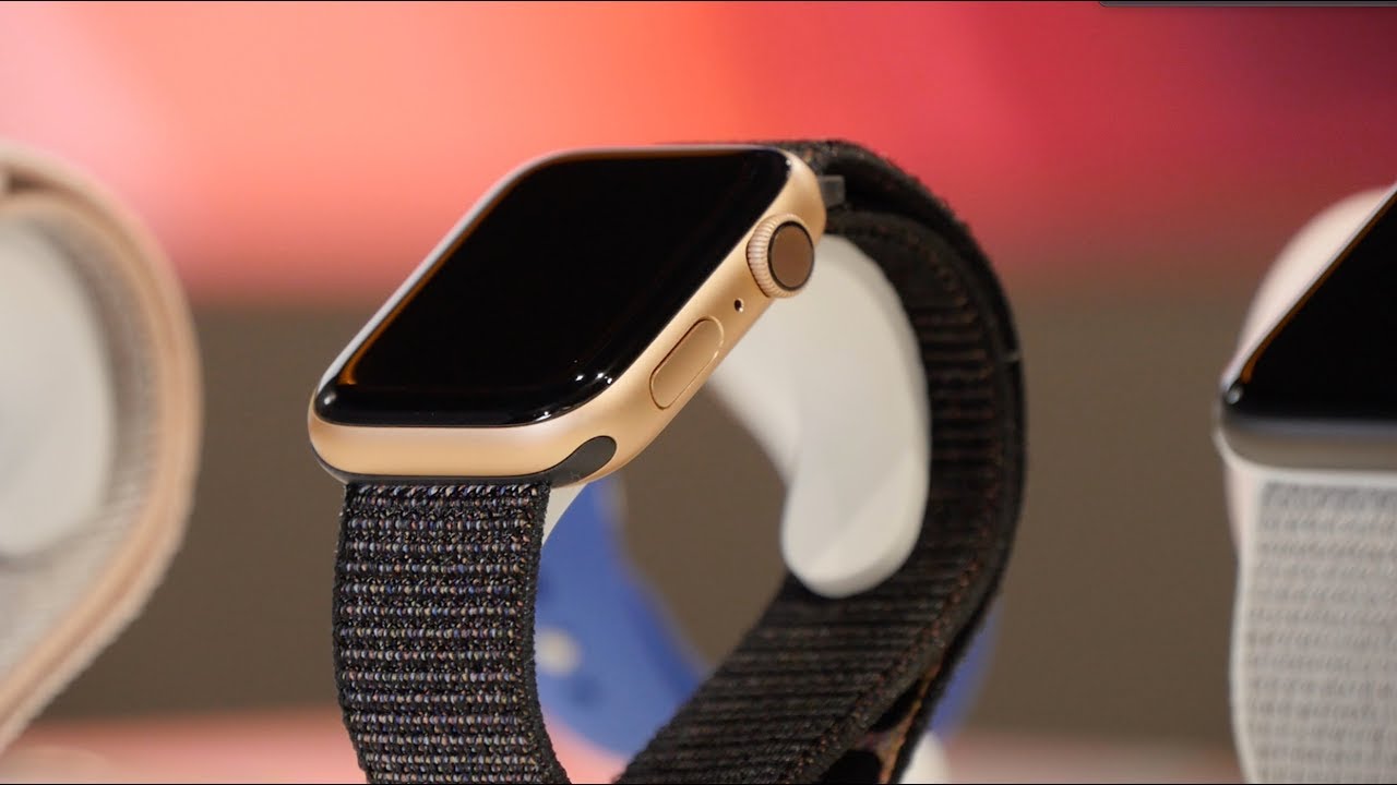 gold aluminum case with pink sand sport loop