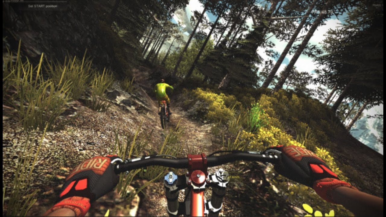 virtual mountain bike race