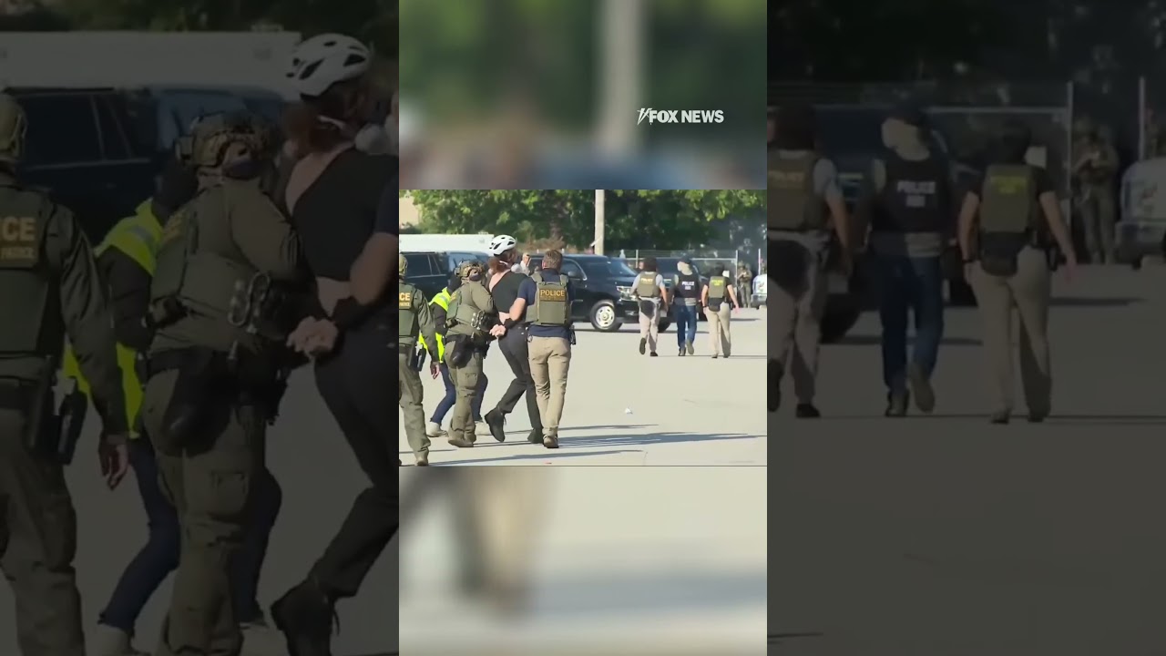 WATCH: Anti-ICE agitators arrested near Chicago ICE facility