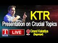 KTR Giving a Presentation on a Few crucial Topics at ITC Grand Kakatiya, Begumpet