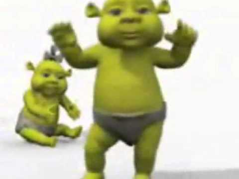 Shrek Babies dancing Filhos do Shrek Versao Cha Cha - YouTube