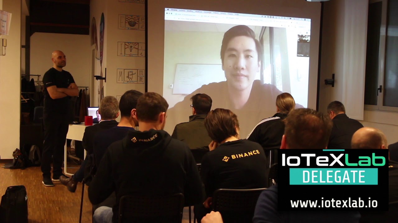 Larry Pang speaks at our IoTeX Meetup, on March 12, 2019 