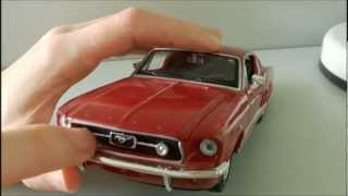 MAISTO Игровая автомодель 1967 Ford Mustang GT синий (свет. и звук. эф.), М1:24, 2шт. бат. АА в компл. (81223 met. blue)