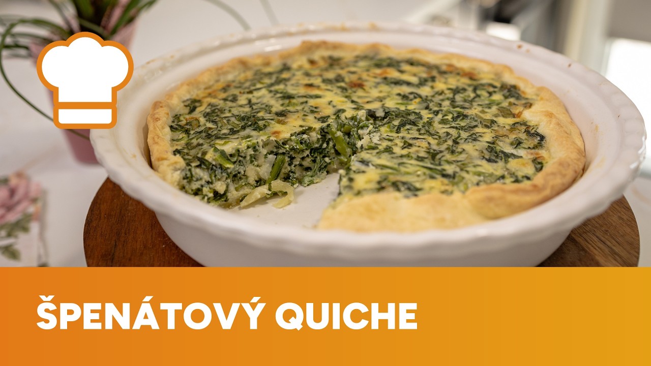 Domácí špenátový quiche jako z francouzské pekárny 🥬 Jednoduchý recept🧀