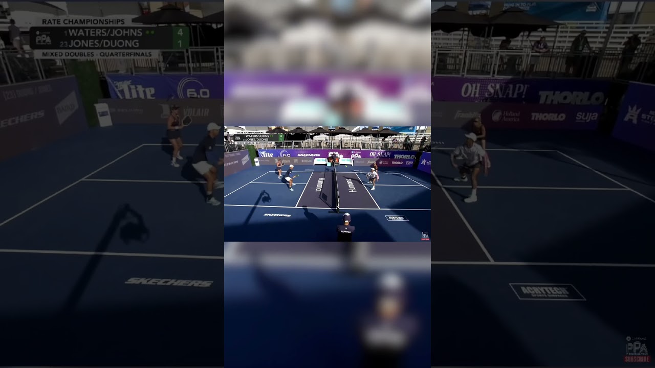AN INCREDIBLE POINT BETWEEN ANNA LEIGH WATERS/BEN JOHNS AND ALLYCE JONES/QUANG DUONG
