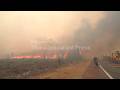 Firefighters tackle wildfires burning in Gironde region of France