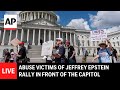 LIVE: Victims of Jeffrey Epstein hold a press conference