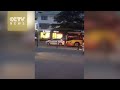 Bus driver intentionally hits car and runs over driver after getting enraged-Exclusive