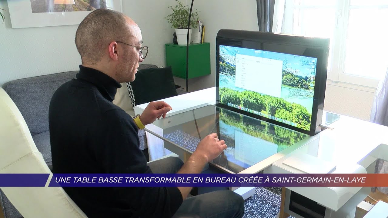 Yvelines | Un saint-germanois crée une table basse déployable en bureau spécial télétravail