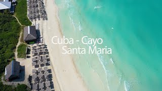 CUBA Cayo Santa Maria Playa Beach Coco 4K Drone