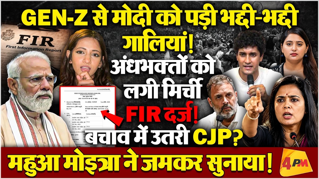 मोदी को अपशब्द कहने वाली लड़की पर FIR! बचाव में उतरी CJP, कांग्रेस?
