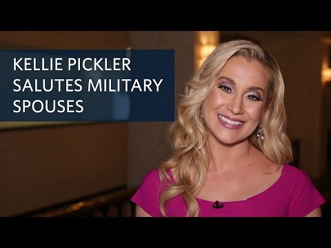 Kellie Pickler shares her salute to military spouses. Kellie Pickler shares her salute to military spouses.