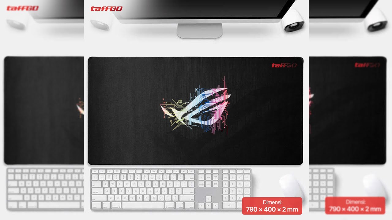 Pratinjau video produk TaffGO Gaming Mouse Pad XL Desk Mat 790x400x2mm - RO71