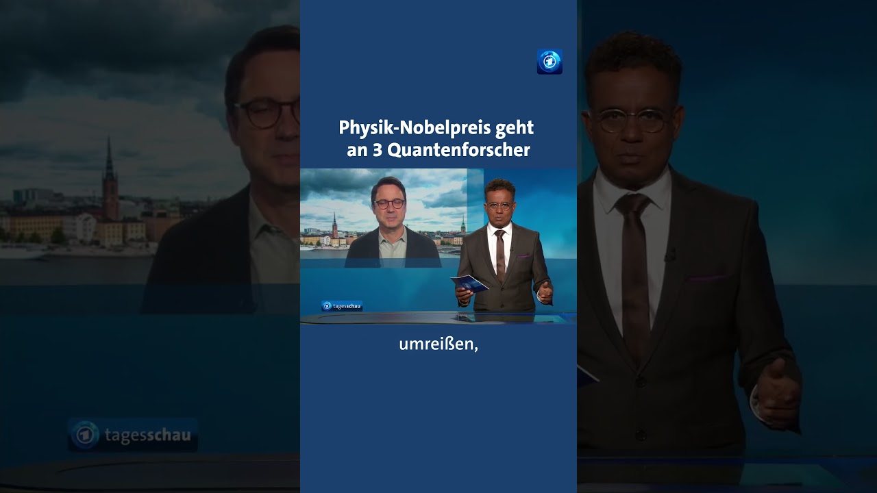 Der Physik-Nobelpreis geht an drei Quantenforscher. tagesschau nachrichten