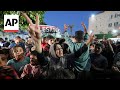 Palestinians celebrate in Rafah after Hamas accepts ceasefire proposal