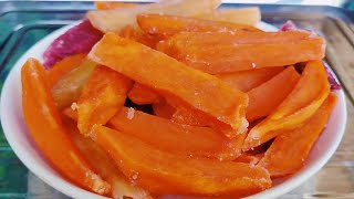 Mứt Khoai Lang / Cách Làm Đơn Giãn Không Cần Ngâm Nước Vôi trong