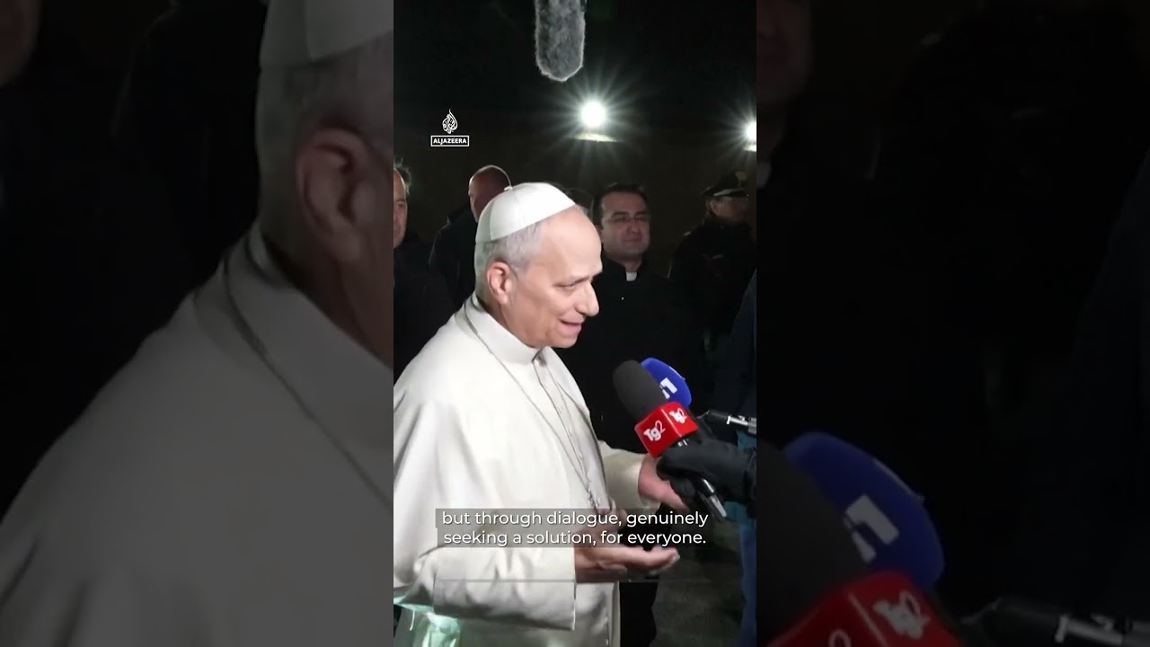 Pope Leo XIV: 'Work for peace not with weapons, but through dialogue'