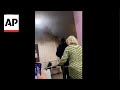 Polling station in Russia set on fire during presidential election