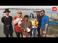 Sunny Leone Takes her sons to immerse her Parents' ashes in Ganga Ghat