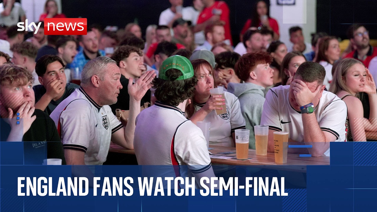 Fans arrive for England vs Argentina World Cup semi-final