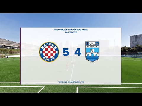 [SAŽETAK] Kadeti: Hajduk - Osijek 5:4 (0:0) | Hajdukovci izborili finale Hrvatskog kupa
