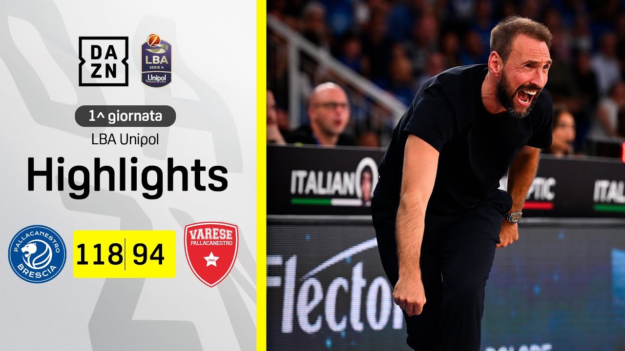 ESORDIO VINCENTE per Coach Peppe Poeta: Brescia-Varese 118-94 | LBA | DAZN Highlights