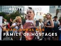 LIVE: Families of Hamas hostages gather in Tel Aviv