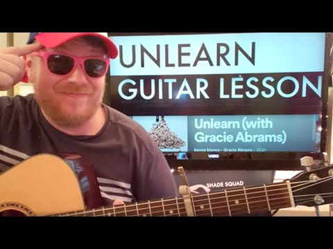 How To Play Unlearn Guitar benny blanco Gracie Abrams // easy guitar tutorial beginner lesson chords