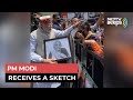 PM Modi violates high security protocol, stops car to accept sketch of his mother