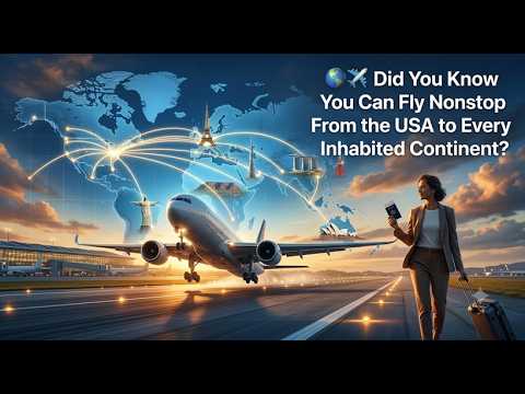 ???? Which Continent Can You Fly to Nonstop from the USA?