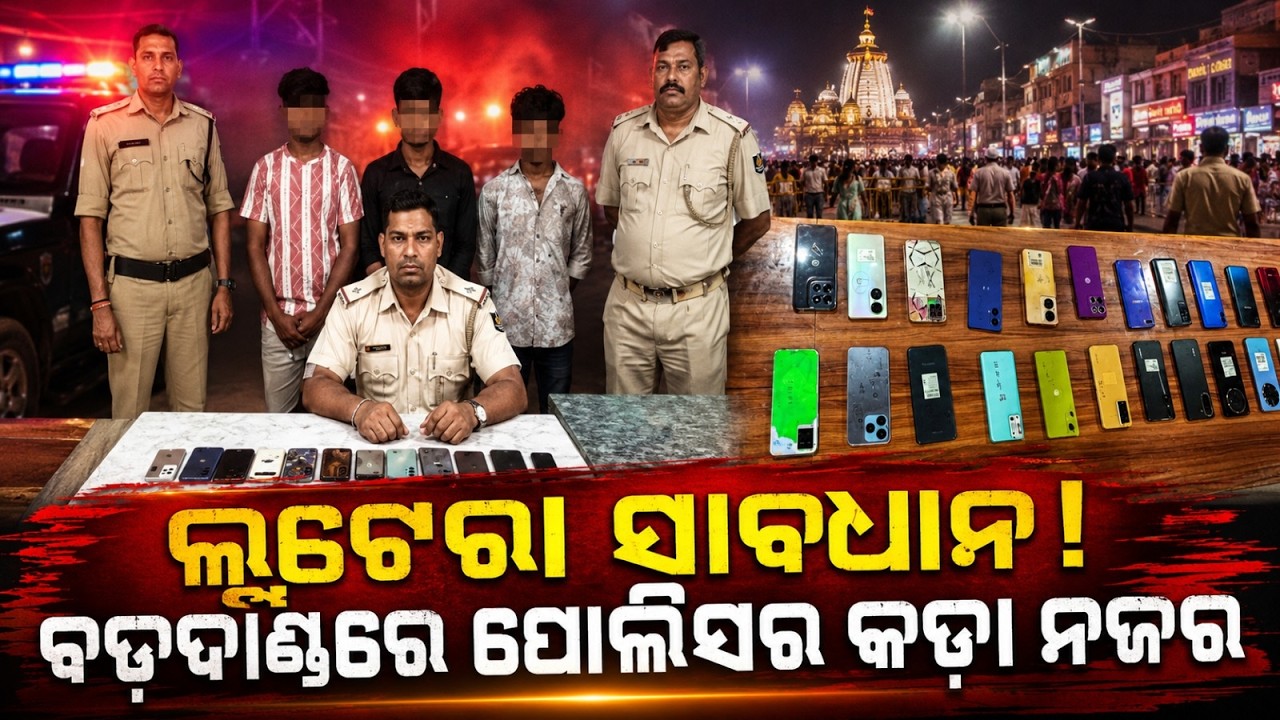 Puri Police Arrest 143 Snatchers During Rath Yatra; 250+ Stolen Mobiles Recovered | Argus News