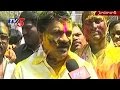 Talasani celebrates Holi at Sanathnagar with residents