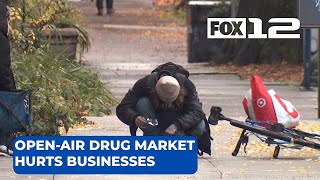 Open-air drug market in downtown Portland hurting local businesses