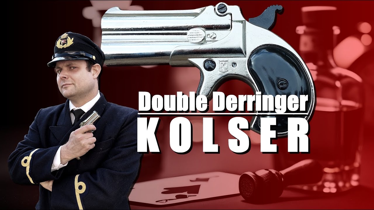 🔫 Double Derringer Kolser - Présentation de réplique inerte