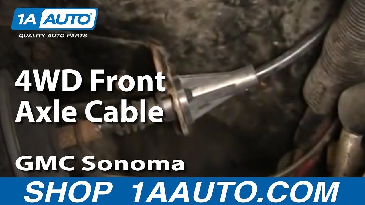 How To Fix 4WD Front Axle Cable GMC Sonoma Chevy Blazer ... 1992 ford f150 transfer case diagram 