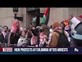 New protests at Columbia University after arrest of more than 100  - 01:48 min - News - Video